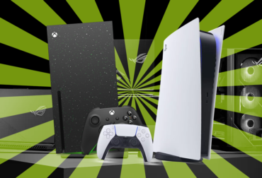 Header image showing consoles prominent against the backdrop of a fading PC gaming setup