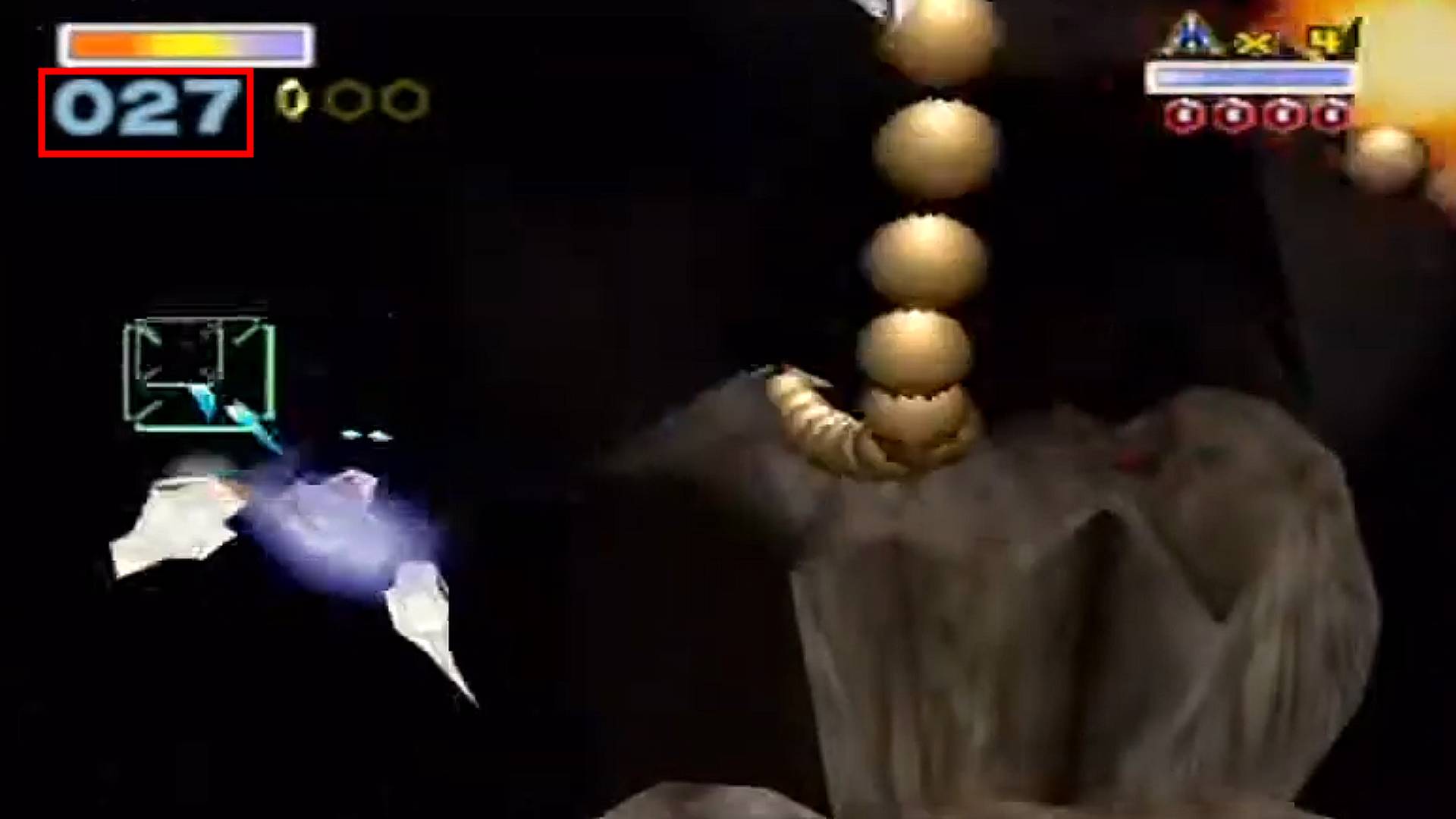 star fox 64 medals hit score in-game