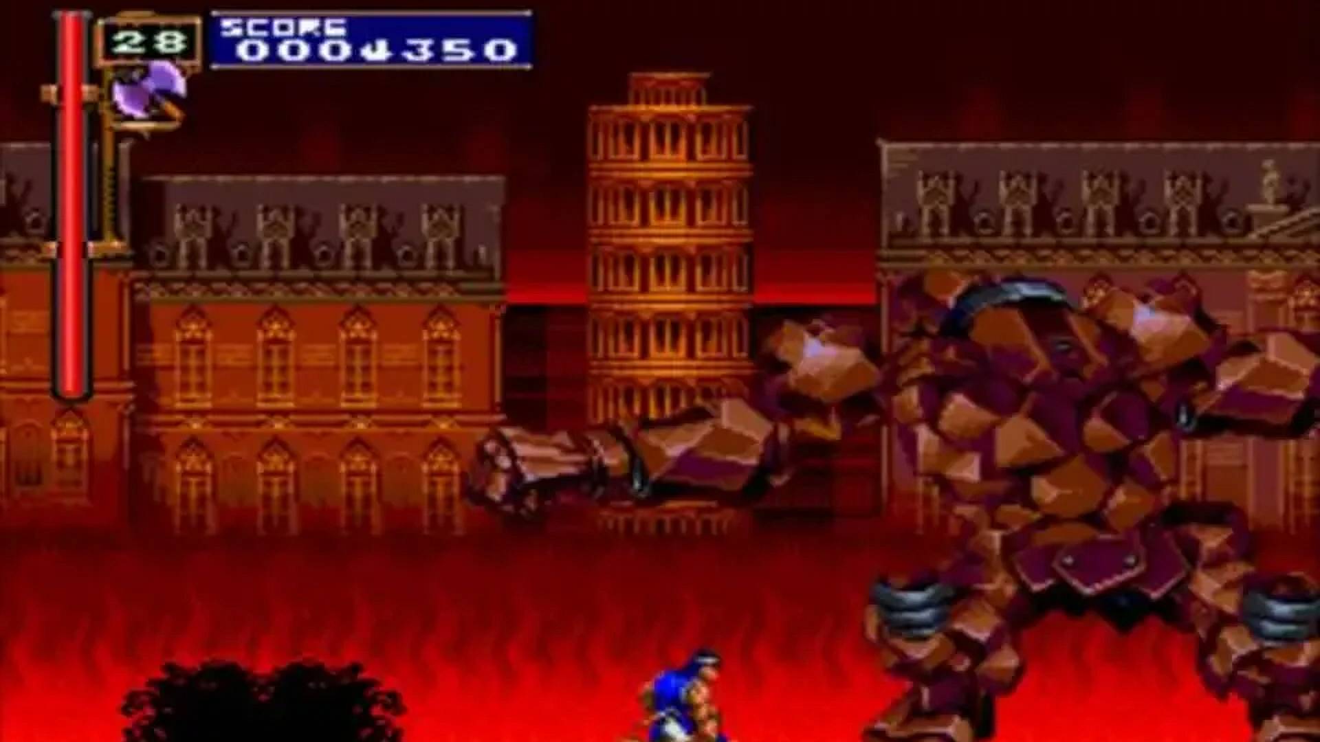 castlevania rondo of blood in-game