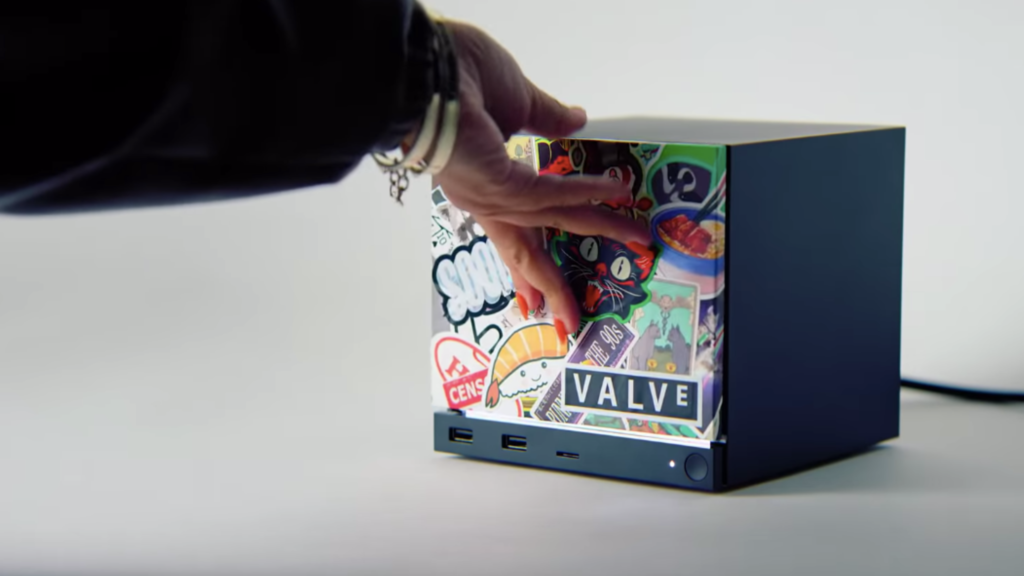 The Steam Machine's cover being changed