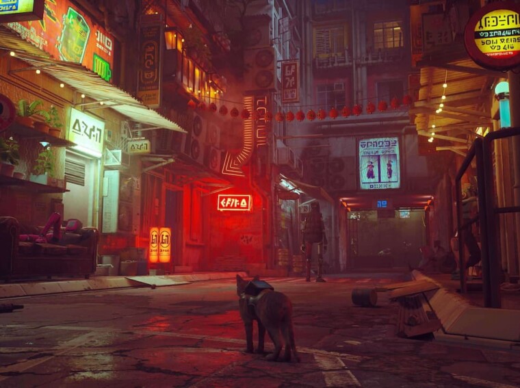 Stray gameplay