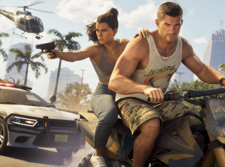 Jason and Lucia riding a bike in GTA 6