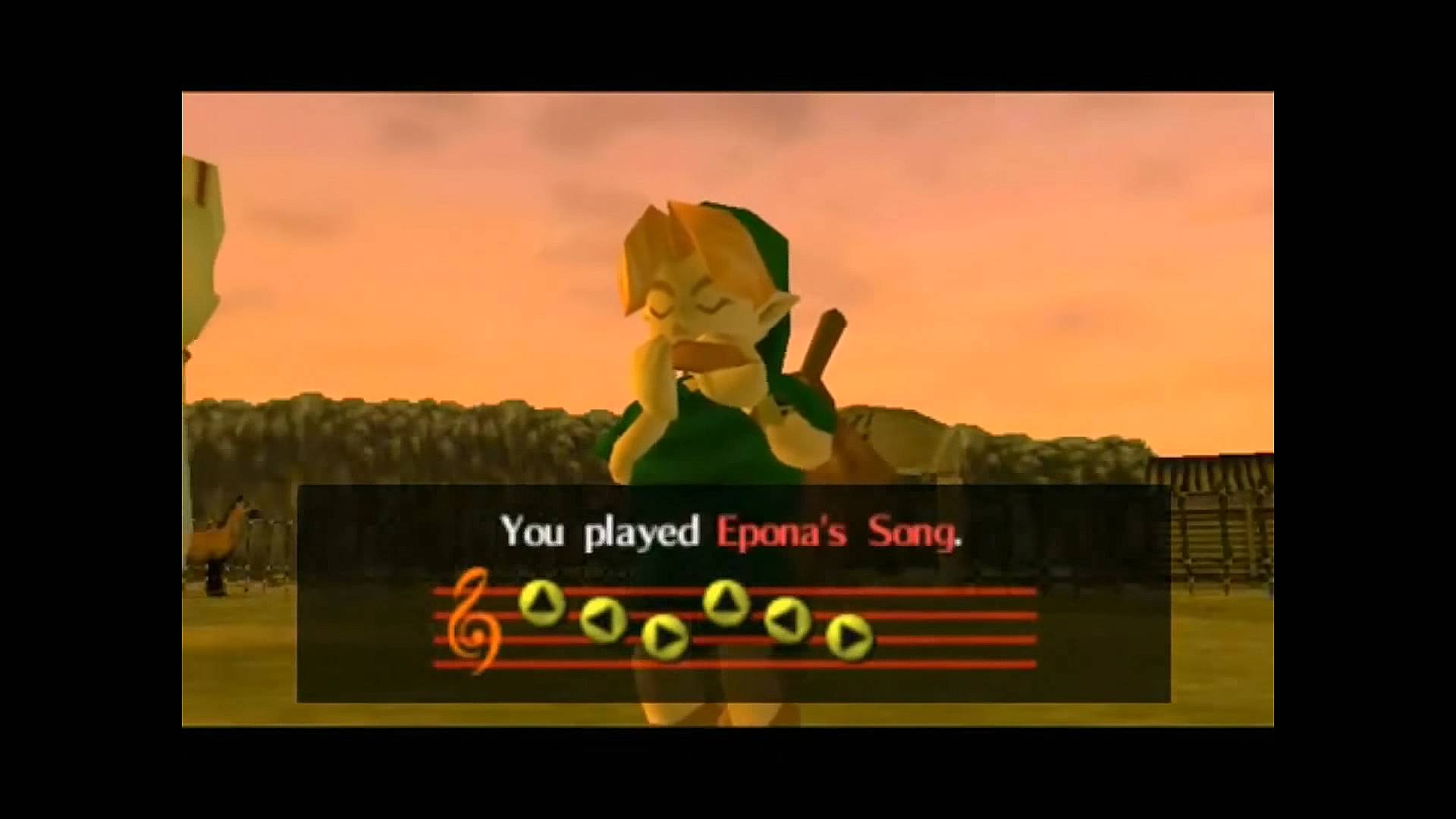 ocarina of time link playing the ocarina