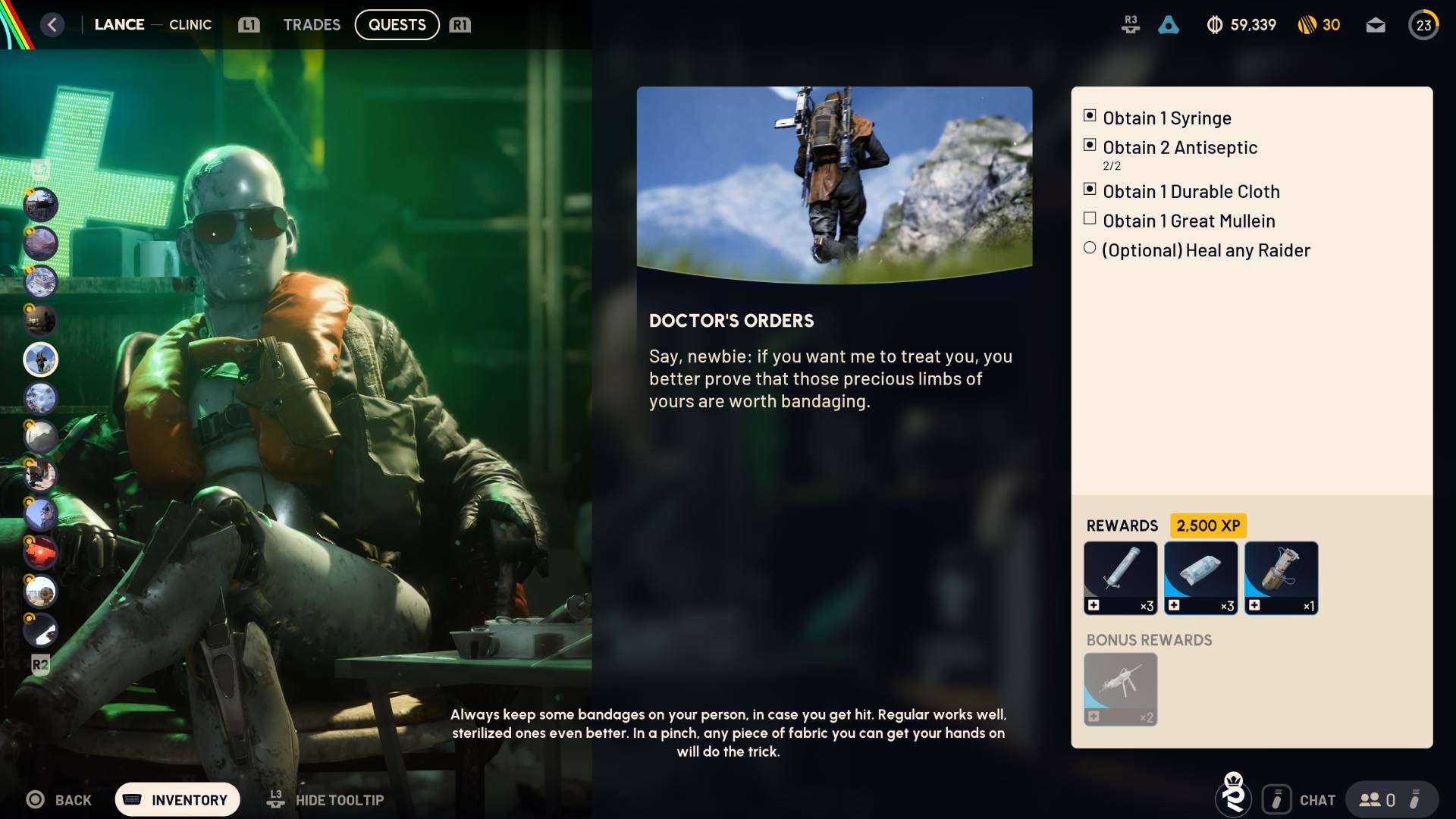 arc raiders quest page